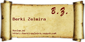 Berki Zelmira névjegykártya
